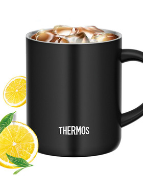 膳魔师保温杯子办公室不锈钢马克把手水杯简约带盖咖啡杯TCDG-451