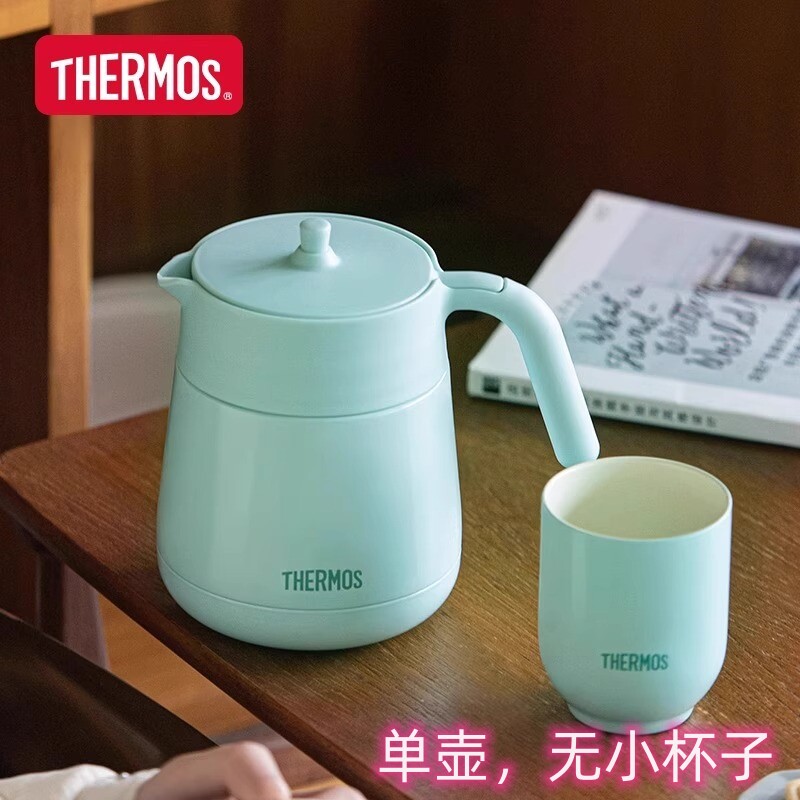 膳魔师陶瓷涂层保温壶家用茶水分离小容量焖泡茶壶TCHC-580C/850C