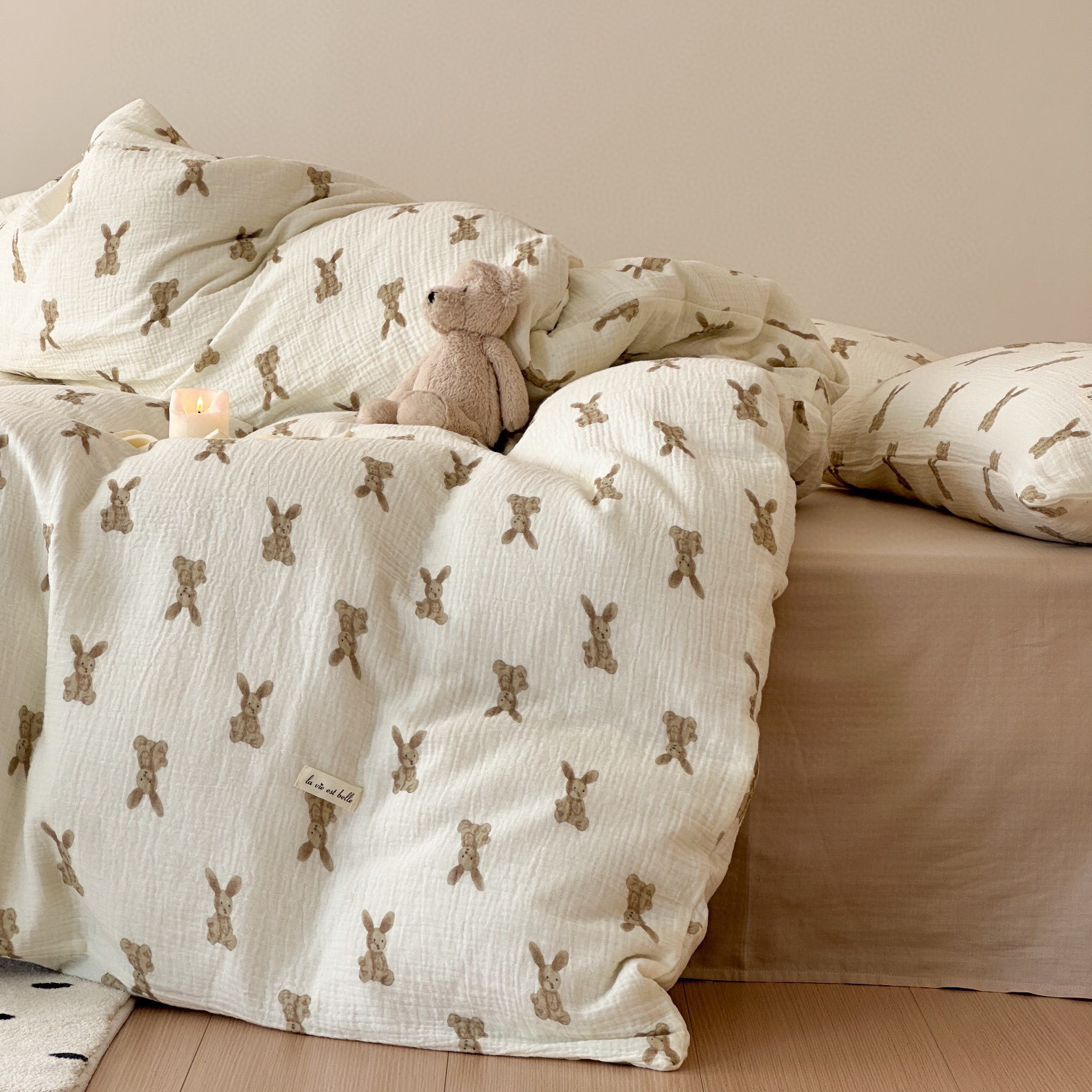 纯棉A类婴儿级邹邹纱双层纱床上三件套100纯棉儿童床品四件套,床上用品,被套,淘宝优惠券,粉丝福利购,淘宝优惠卷