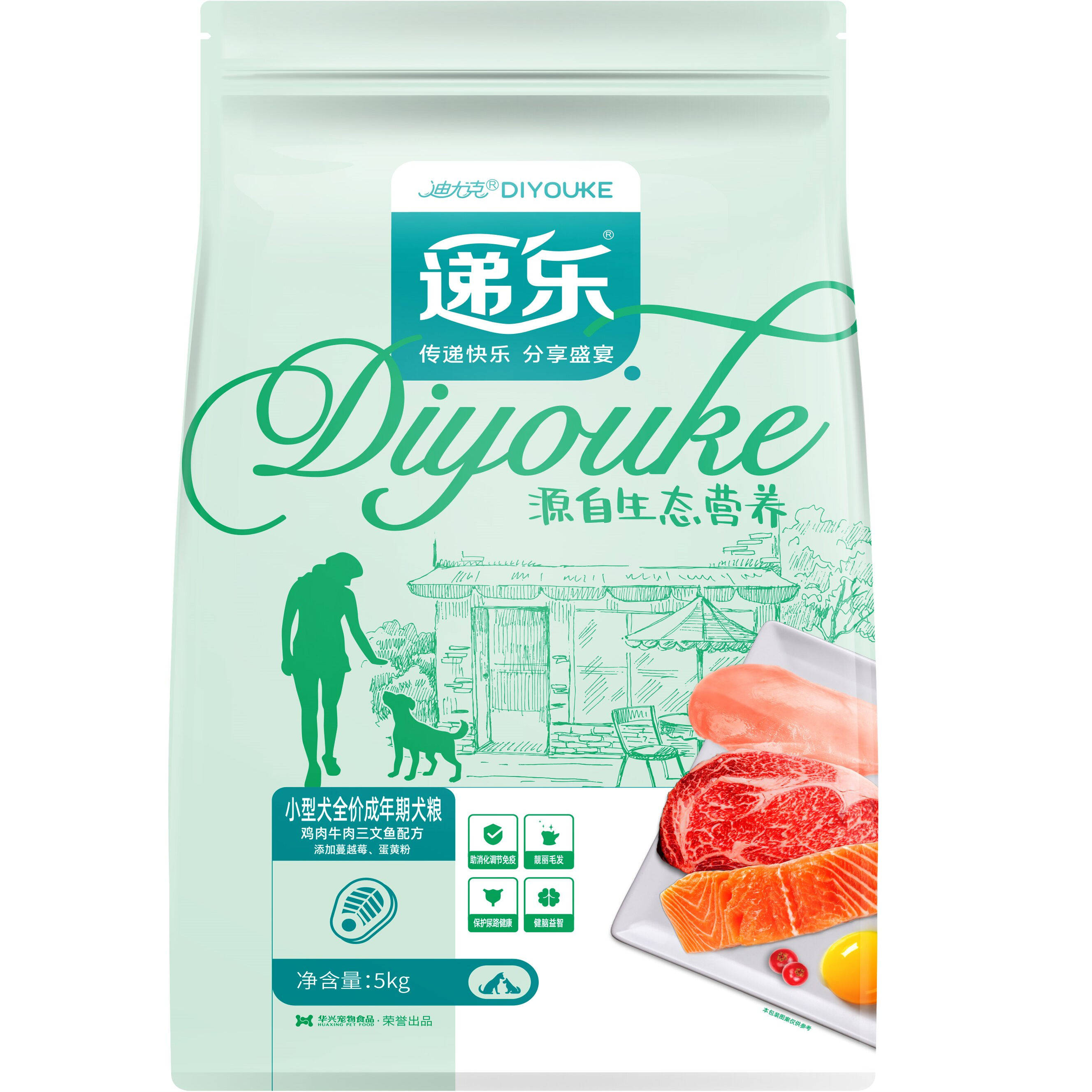 迪尤克递乐成犬5kg10斤狗粮泰迪吉娃娃博美小型犬通用型犬粮