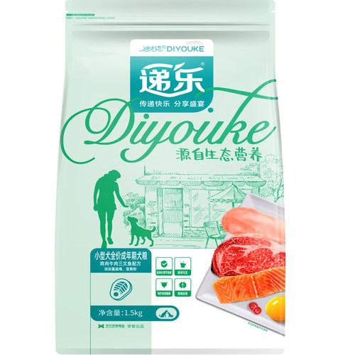 迪尤克生态源天然粮递乐博美犬粮