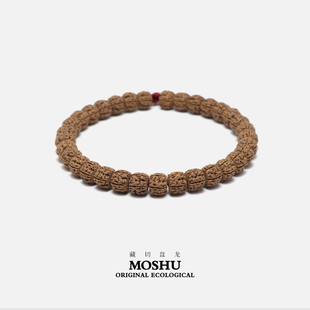 墨树MOSHU【藏切盘龙】原生态精工藏式小金刚菩提子文玩念珠手串