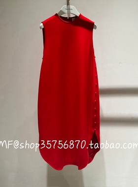 ZCY朱崇恽2025冬专柜正品 粘纤+绵羊毛 廓形连衣裙C1FZ42706 7280