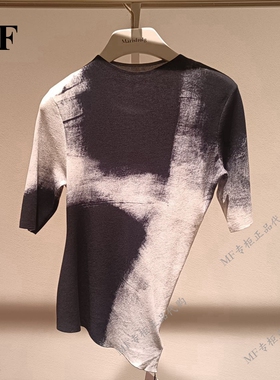 MF玛菲~2024秋秄专柜正品 棉薄款 修身短袖针织衫A1EG3805M 2480