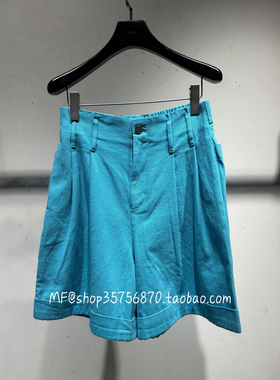 AUM奥姆~2025夏专柜正品  腰头窄版 全棉 牛仔短裤A1FZ28265