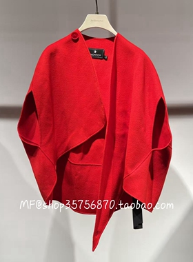 ZCY朱崇恽正品2026春 绵羊毛廓形外套宽松无袖上衣C1GB14384 7980