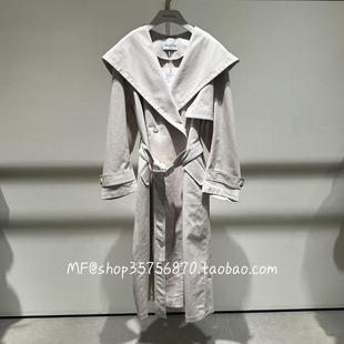 棉宽松连帽风衣外套A1FZ1482F 又飒又利落 MF玛菲 2025春专柜正品