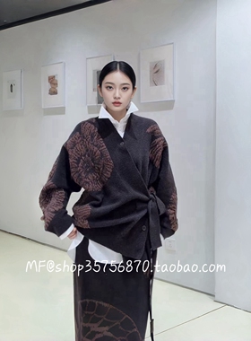 ZCY朱崇恽2025冬专柜正品 牦牛绒 加厚 针织衫外套C1FZ4732M 5280