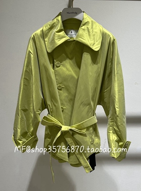 ZCY朱崇恽2026春专柜正品 翻领 斜门襟 配腰带外套C1GB12878 9980