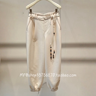 CYZ朱崇恽2026春专柜正品 绵羊毛+桑蚕丝 休闲裤C1GB12315 5280