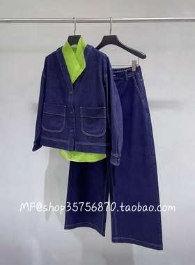 AUM奥姆2026春专柜正品 薄款复古牛仔V领 短外套M1GB18108 1880