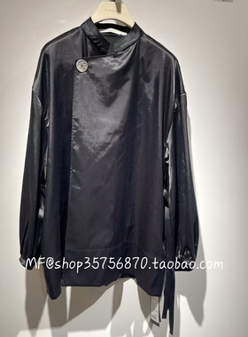 ZCY朱崇恽2025冬专柜正品 锦纶+羊毛 宽松系带外套C1FZ43208 5280