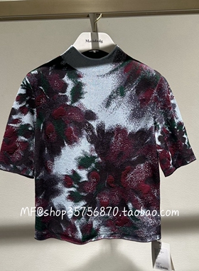 MF玛菲2026春专柜正品 棉+锦纶 花色 短袖针织衫A1GB1813M 2480