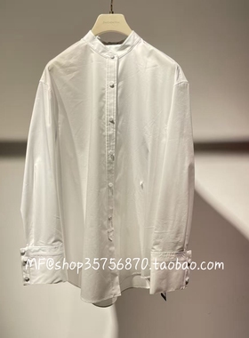 ZCY朱崇恽2026春专柜正品 棉 小立领 白色合身衬衣C1GB13879 4280