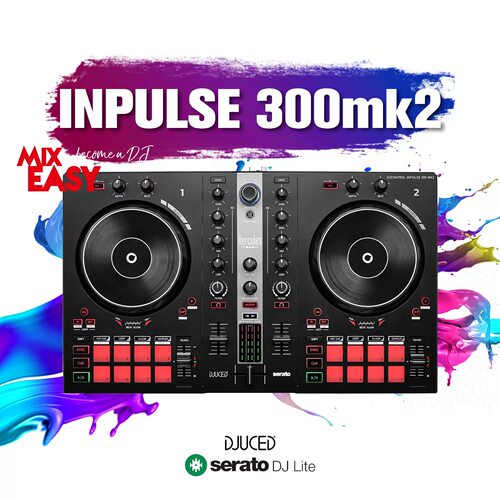 嗨酷乐Inpulse300mk2 打碟机 家用便携DJ控制器 支持Serato DJ