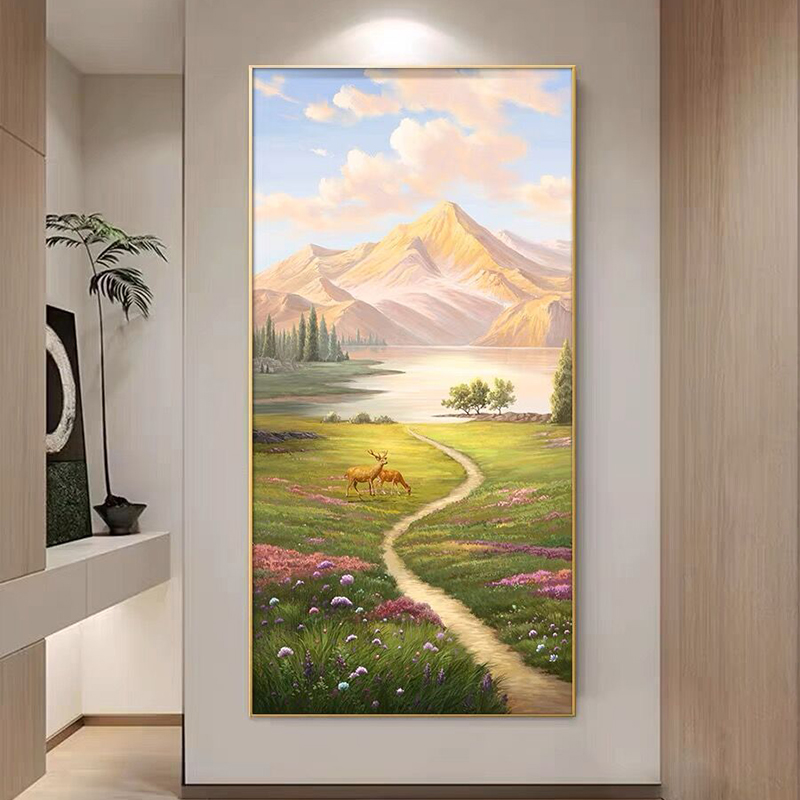 客厅卧室钻石画简约风景