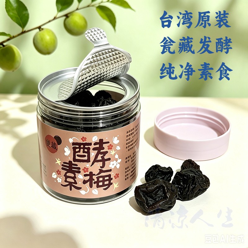 台湾瓮藏酵素梅青梅精丸橄榄丸营养健康素食佛家纯素碱性食品
