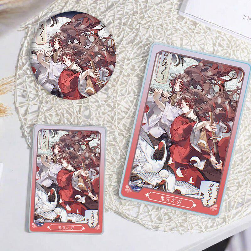 鬼灭之刃继国缘一继国严胜二次元流沙麻将亚克力咕卡吧唧徽章立牌
