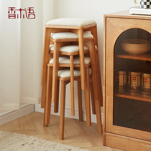 香木语餐凳梳妆凳全实木