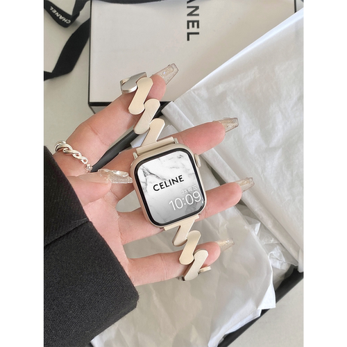 康康的iwatch表带不锈钢金属苹果ultra手表适用于AppleWatch987se