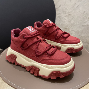 男鞋 轻奢休闲鞋 时尚 厚底增高板鞋 百搭舒适皮面老爹鞋 2025秋冬新款