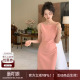 一字领收腰开衩连衣裙女高级感气质显瘦吊带裙子 法式 SYT经典 肯豆