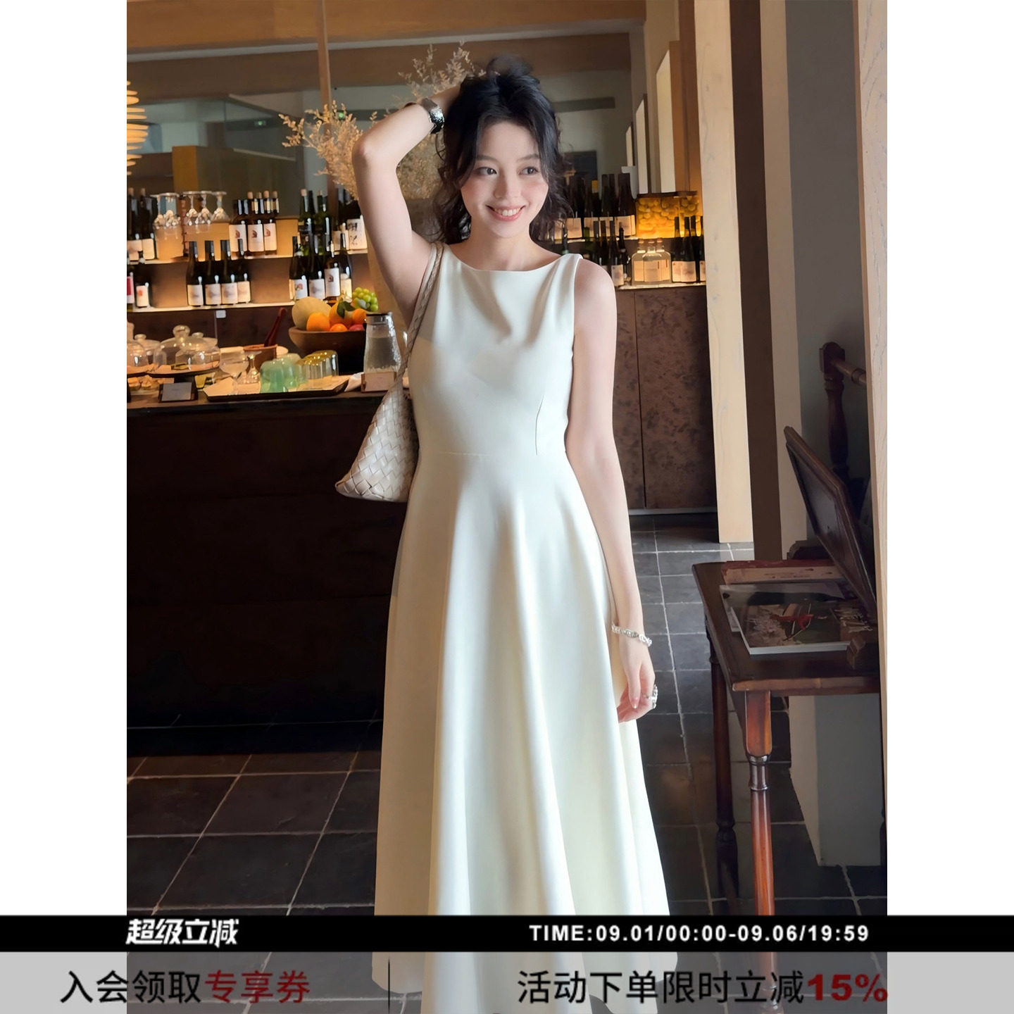 SYT自制立裁收腰背心连衣裙图片