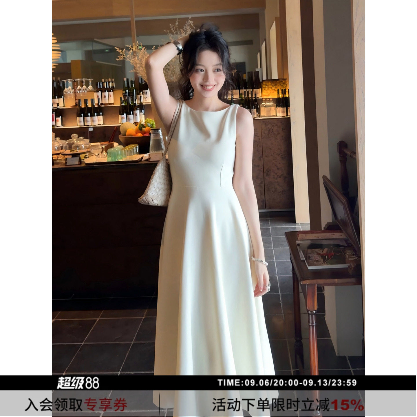 SYT自制立裁收腰背心连衣裙图片