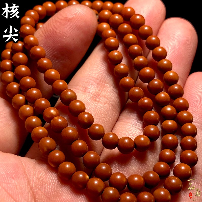 精品核尖108橄榄核脖挂