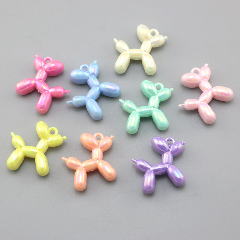 DIY饰品配件 亚克力镀AB彩炫光气球狗吊孔珠钥匙包挂手机链挂件,饰品/流行首饰/时尚饰品新,其他DIY饰品配件,淘宝优惠券,粉丝福利购,淘宝优惠卷