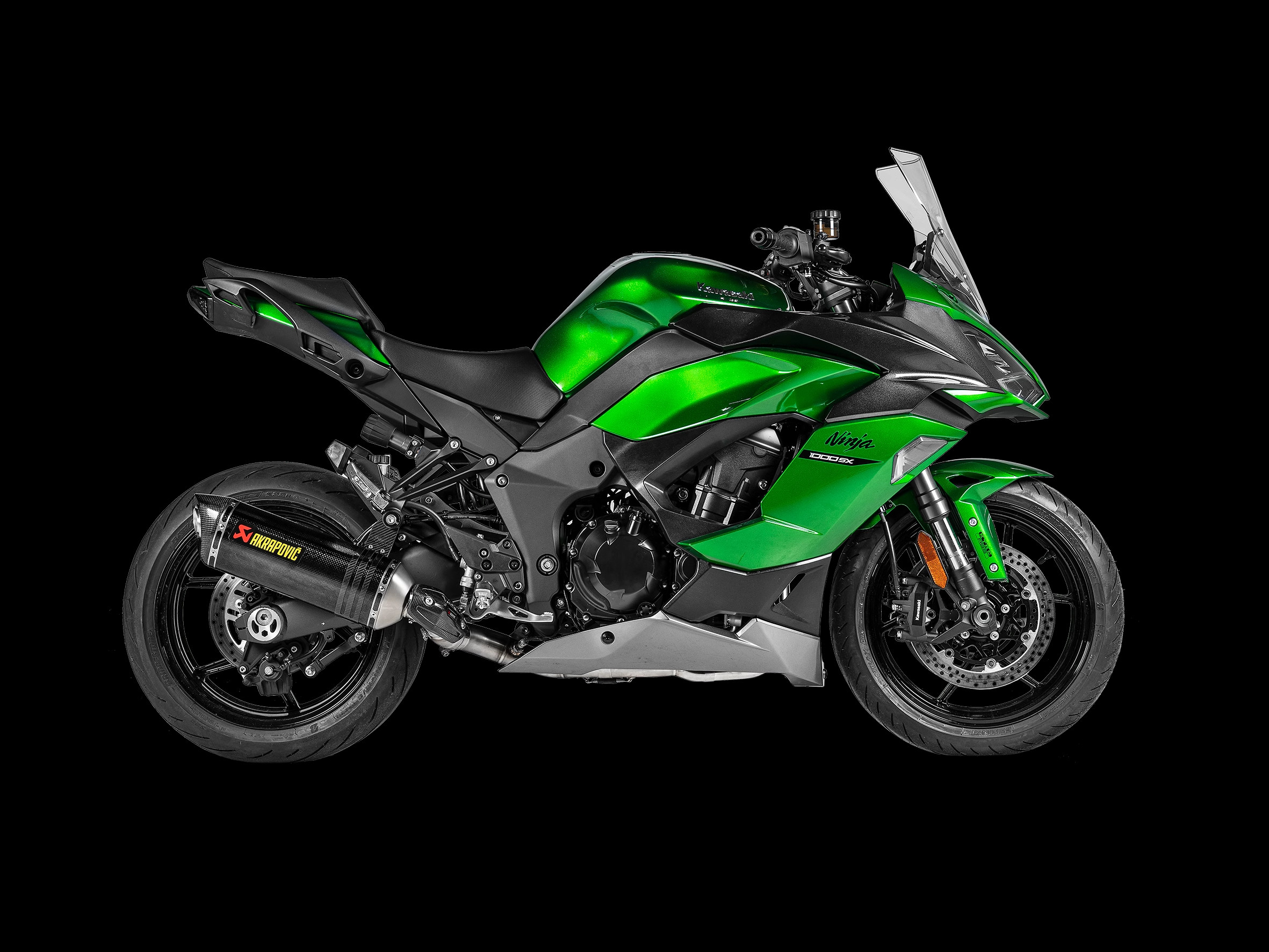 akrapovic天蝎适用川崎ninja1000sx改装碳纤维全段尾段排气管空滤
