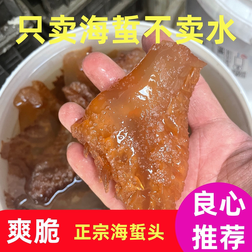 烟台野生红花盐渍海蜇头凉拌包邮