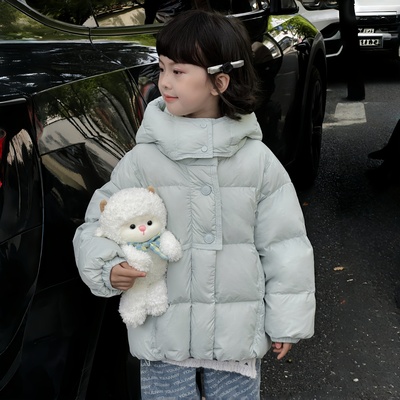 羽绒服白鸭绒保暖加厚男女童新款