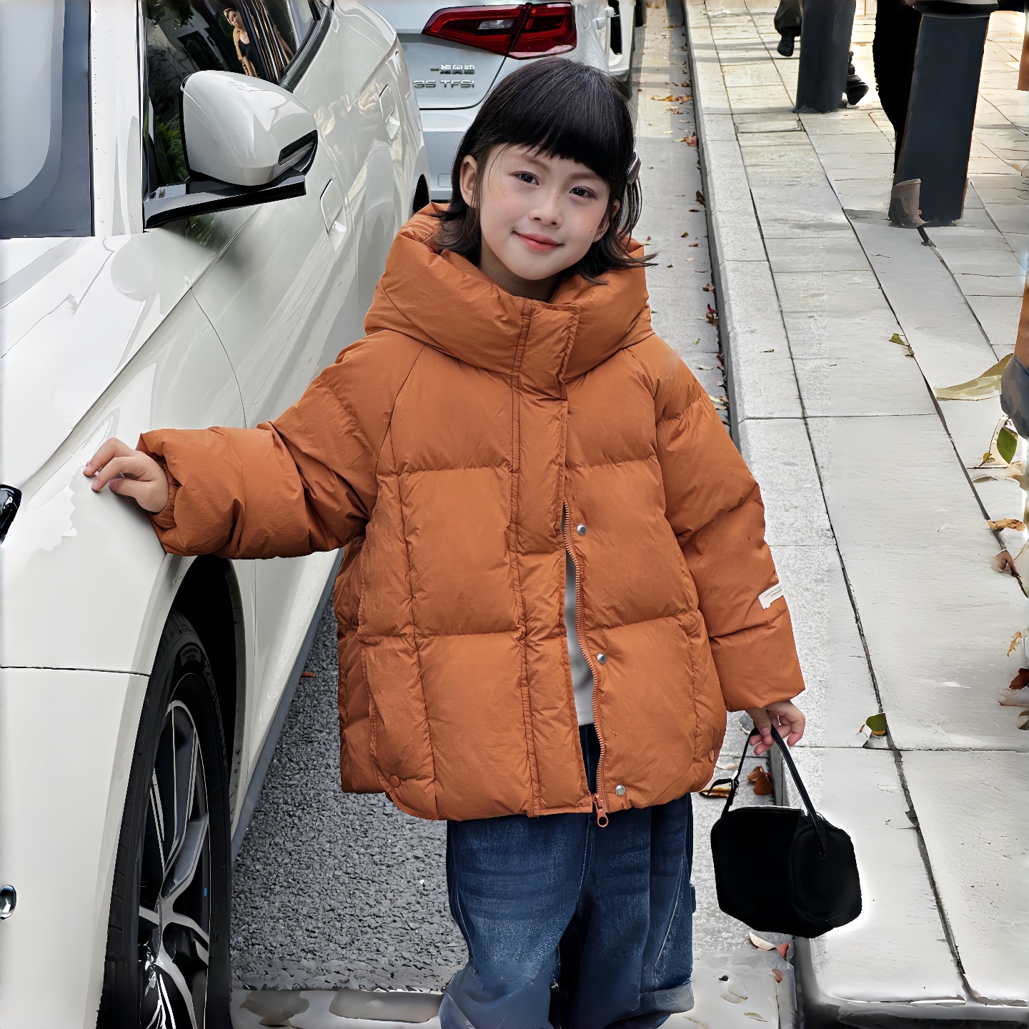 童装羽绒服2025新冬款90绒加厚防风保暖女童大中小童宝宝短款外套