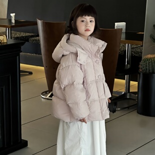 2025冬童装新款男女童羽绒服90白鸭绒三防不可拆连帽短款加厚外套
