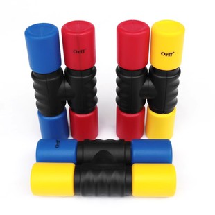 塑料双沙筒早教奥尔夫乐器打击响桶儿童手摇沙锤节奏棒益智玩具