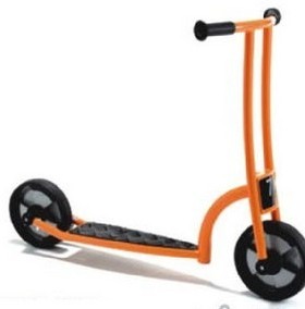 幼儿园亲子园儿童早教玩具户外童车 橙色二人滑板车 儿童滑轮车