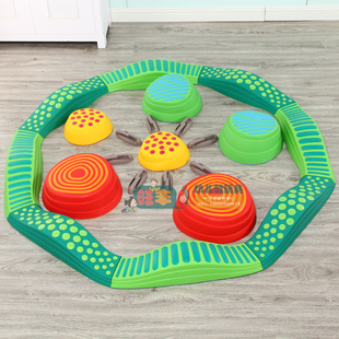 波浪触觉步道平衡触觉板 彩虹石过河石儿童感统训练器材家用游戏