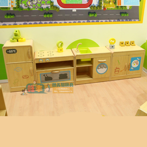仿真角色扮演冰箱碗柜灶台洗涤台