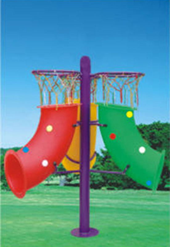 幼儿园亲子园游乐园儿童多功能多项塑料篮球架多向三向投篮器A