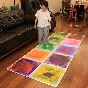 宝宝感官地垫早教液体爬爬垫儿童感统游戏训练器材爬行踩水垫玩具