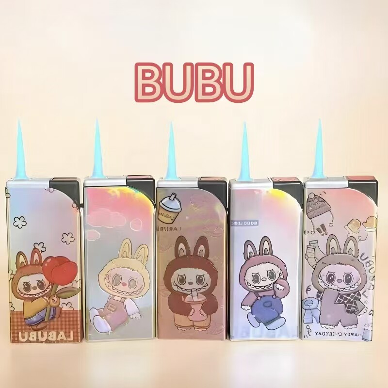 新款超萌卡通图案打火机直冲防风