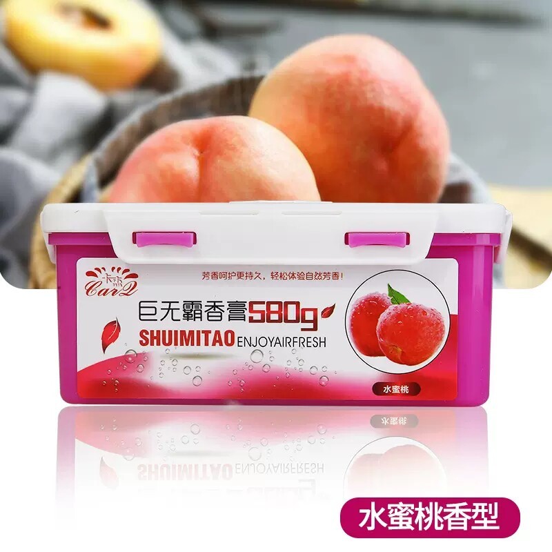 卡杰巨无霸水蜜桃汽车车载香膏纯植物精油家用除甲醛去味原装正品