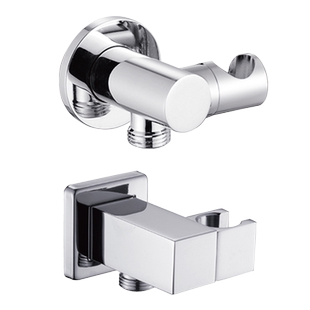 全铜暗装入墙花洒固定底座软管接口二三通转接头手花洒支架墙座子