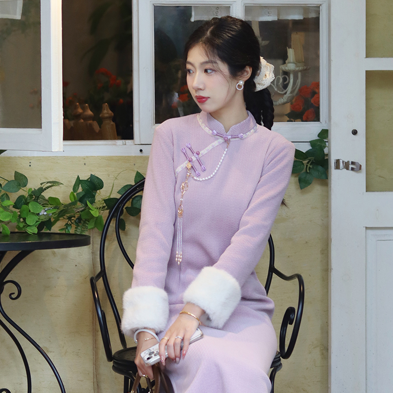 新中式国风日常旗袍年轻款少女