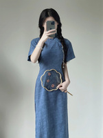 文藝復(fù)古風(fēng)大學(xué)生日常改良旗袍