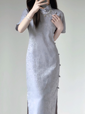 花歌旗袍复古文艺日常旗袍