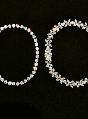 Lucky K S925纯银维多利亚马眼钻victoria锦簇手链小众高级感