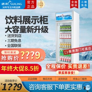 穗凌冰柜LG4-317L立式冷藏展示柜商用单门饮料柜保鲜柜玻璃门冰箱