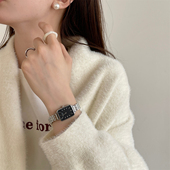 学生职场休闲 小众高级感女款 经典 简约百搭方形手表女士清冷风时尚